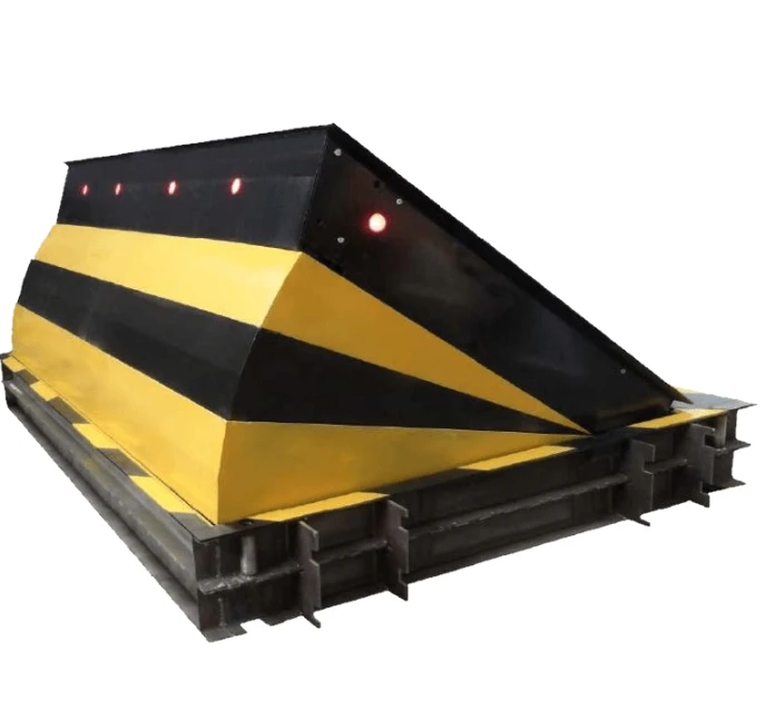 yellow and black color 1000 mm Hydraulic Automatic Road Blocker 2M Automatic Electric anti-terrorist Shallow Mounted Road Blocke