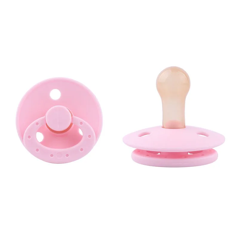 Newborn Baby Soft Food Silicone Nipple Infant Safe Circle Flower Type Nipples Toddler Pacifier Kids Teether Toy For Boy And Girl
