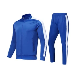 Customized Warm up Men Athletic Tracksuit Casual Full Zip Sweatsuits 2 Piece Jogging Suits for Running Fitness Exercise