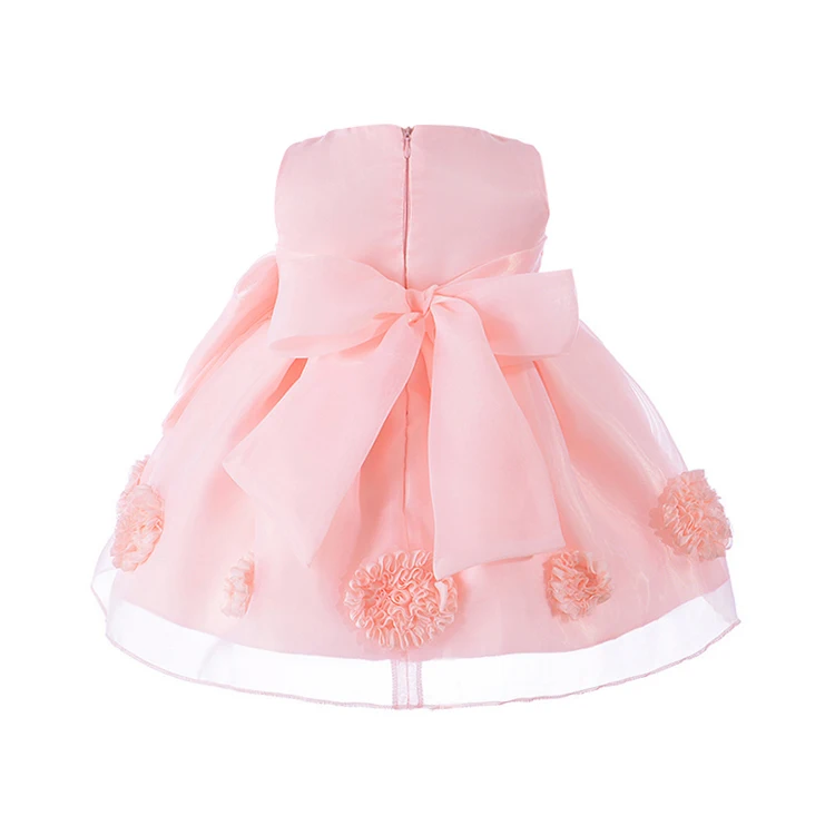 
Mudkingdom Baby Tulle Flower Dress with Elegant Bow Girl Pageant Dress Baby Evening Frock Girl Party Outfit Kid Luxury Ball Gown 
