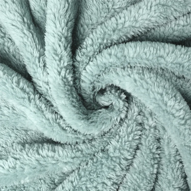 High quality double side shu velveteen sherpa fleece fabric