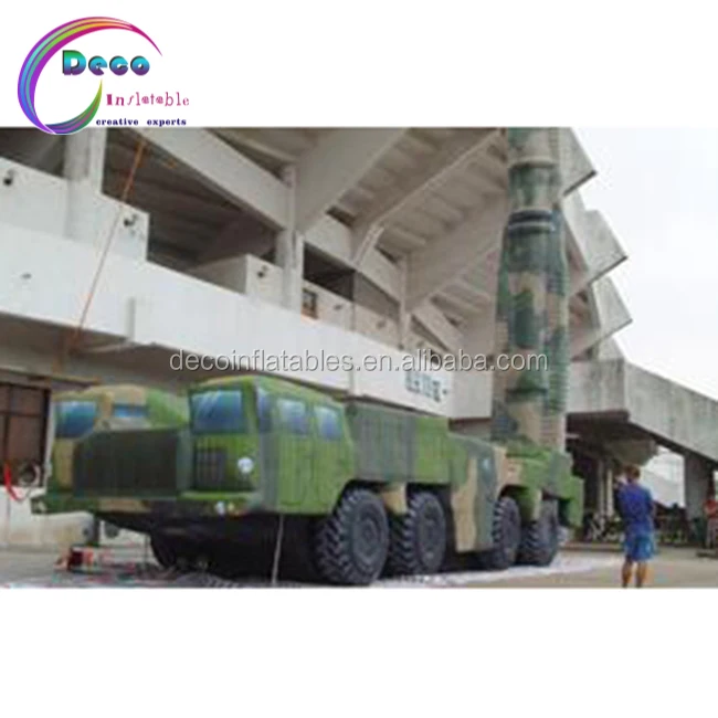 camouflage Inflatable missile inflatable rocket tanks inflatable missile decoy