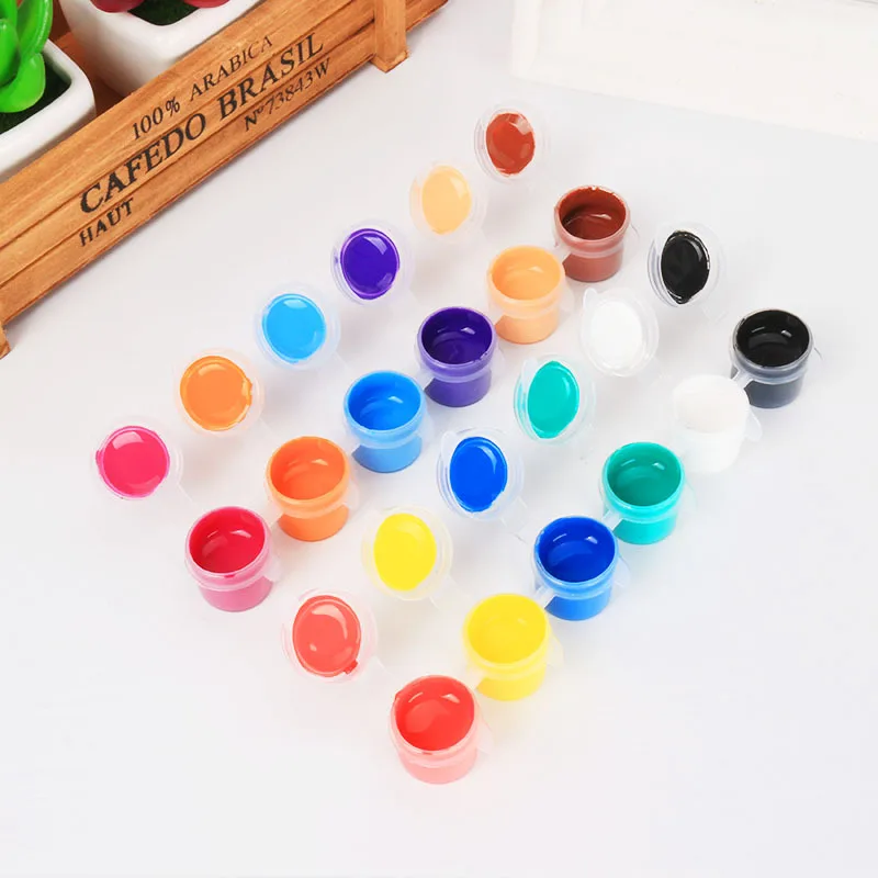 Hot Selling 6 Colors 3ml Mini Acrylic Leather Paint Acrylic Paint Buy