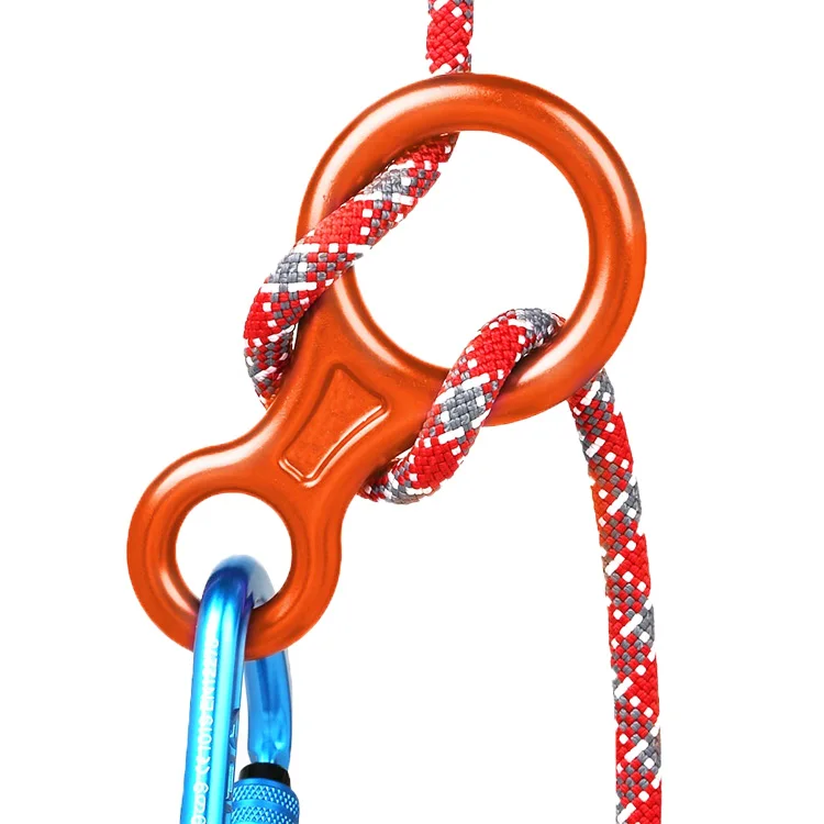45kN aluminum rescue figure 8 descender for climbing  3 buyers