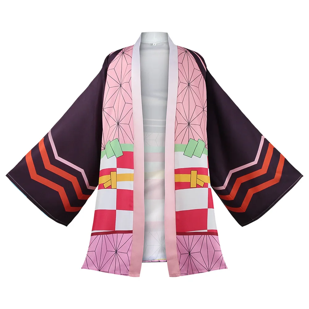 Wholesale Demon Slayer Halloween Kimono Cosplay Kochou Shinobu Tanjirou Tanjirou Long Cape Coat