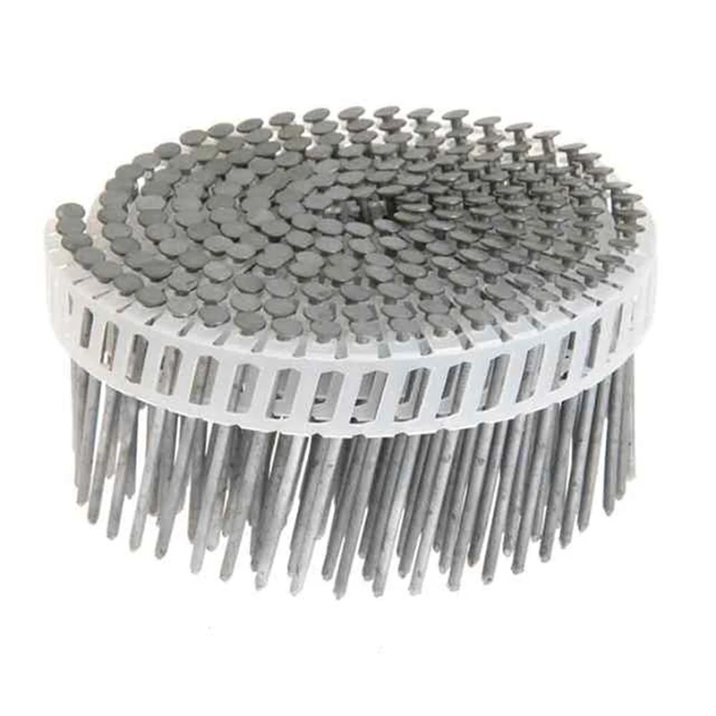 15 Degree Galvanized Screw China Ring Coil Siding Nails 4800 Count Fiber Cement Nails Plastic