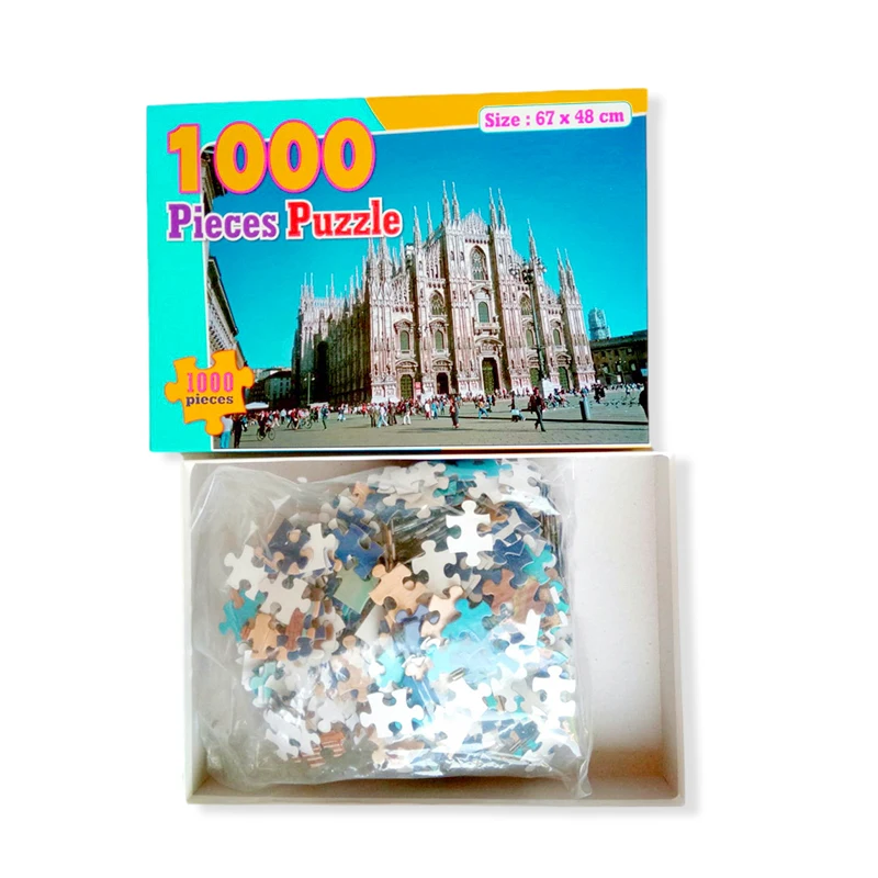 Free sample custom print puzzle custom puzzle manufacturer