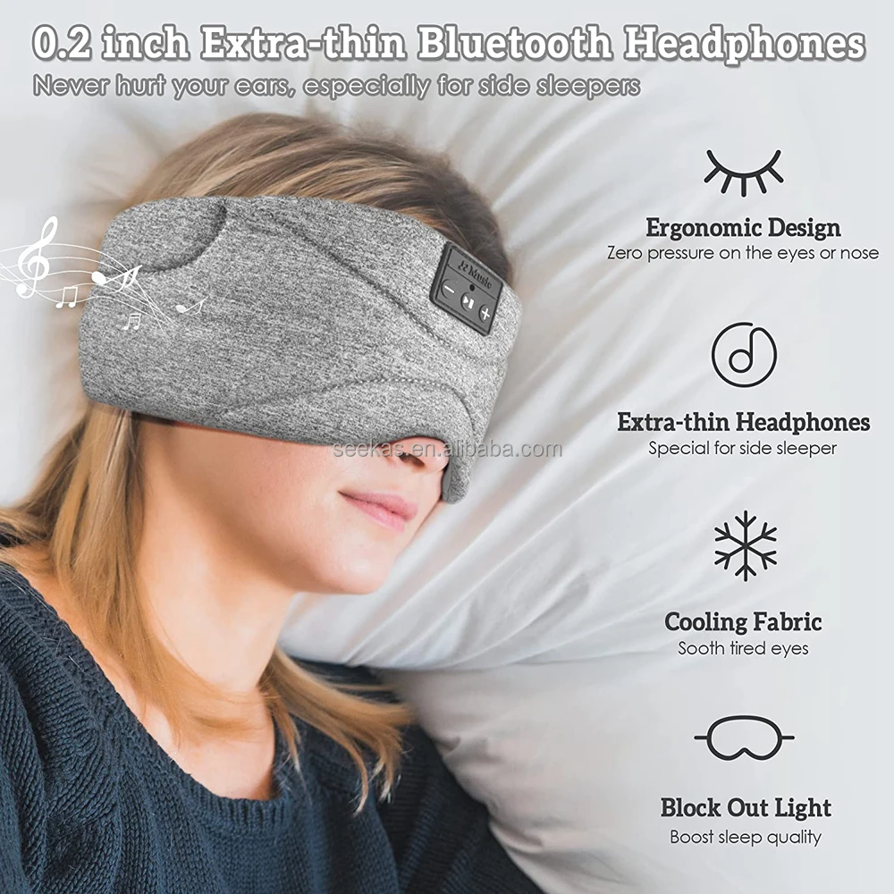 Bluetooth маска для сна с таймером и белым шумом