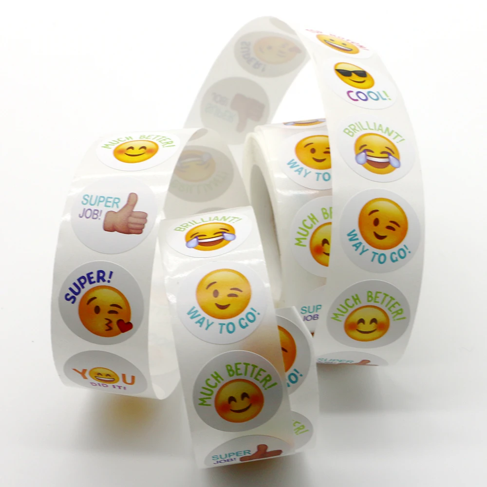 High Quality Round Sticker Label, Printing Machine Roll Sticker, Printed Adhesive Colorful Stickers for Packaging