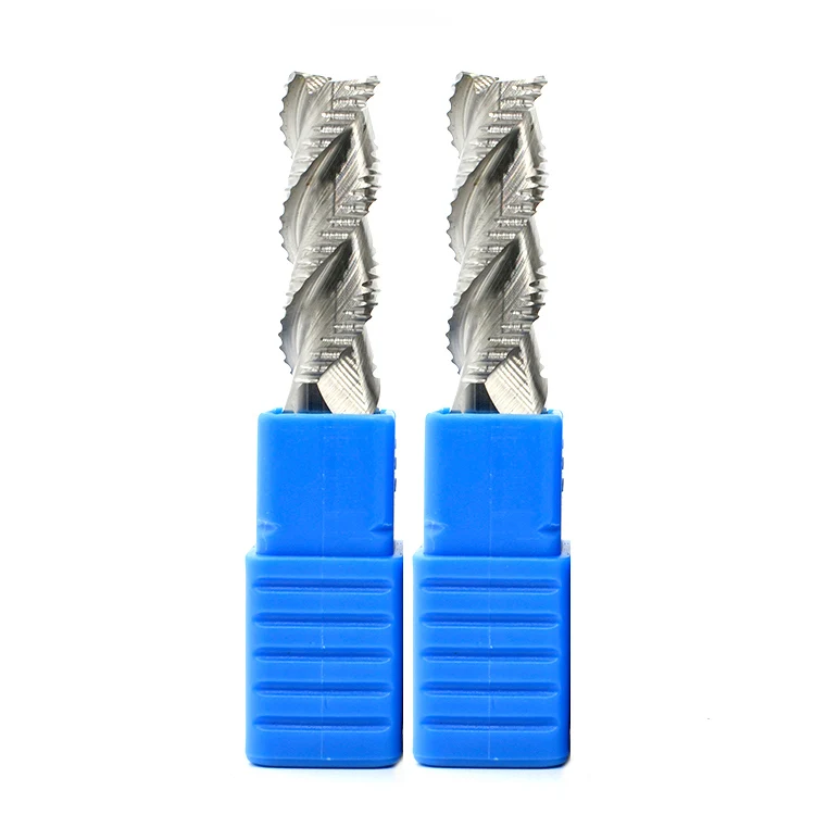 3 flute roughing end mill for aluminum  Chip breaking 3F aluminum router bit roughing endmill