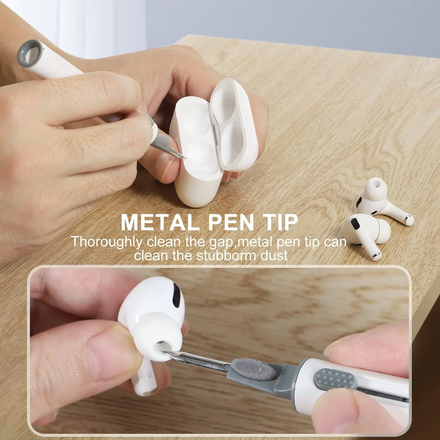 2022 New Arrival Blue Tooth Earbuds Cleaner Pen Earphones Cleaner Suit for airpods Keyboard Wireless Earphones Cleaner Pen Kit