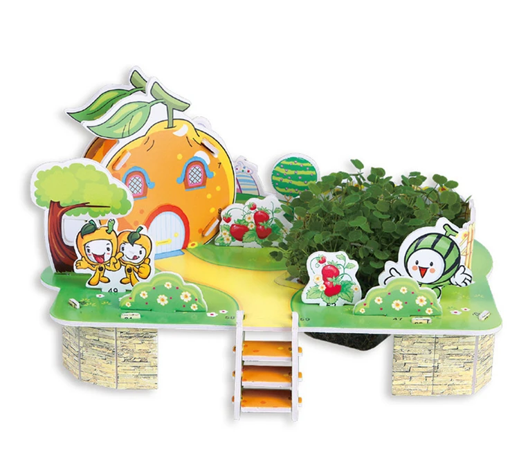 
Cartoon Kids Educational Toys Dream Pumpkin House 3D Paper Puzzle Diy Toy 
