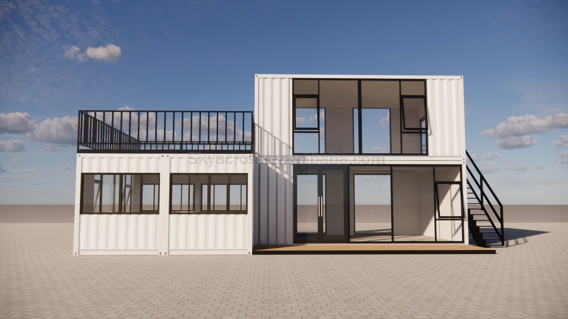 Two-story Pop-up Container Coffee Restaurant bar Cafe Kiosk,Booth Use Steel Prefabricated Houses