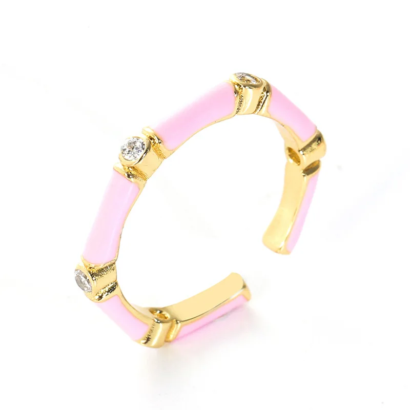 2022 new fashion Bamboo Ring Adjustable  Trendy Gold Plated Rings for woman