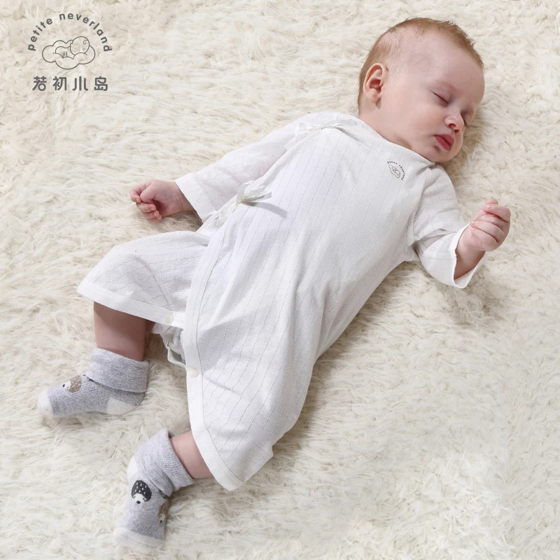 Низкий минимальный заказ 100%, кимоно, жаккардовая ткань из органического хлопка, комбинезон для новорожденных, боди, детская одежда