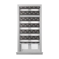 double layer zebra blinds blackout roller Electric motorized remote APP WIFI  control Zebra Blinds