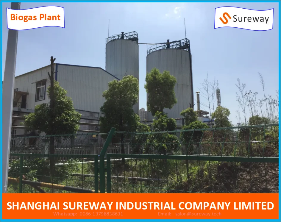 Biogas Power Plant-Steel Digester Jenbacher Biogas Generator Power Plant