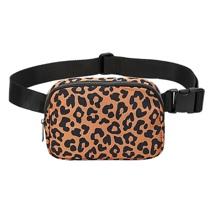 Custom 53 colors waterproof nylon fanny pack outdoor sports waist belt bags for women waist bag