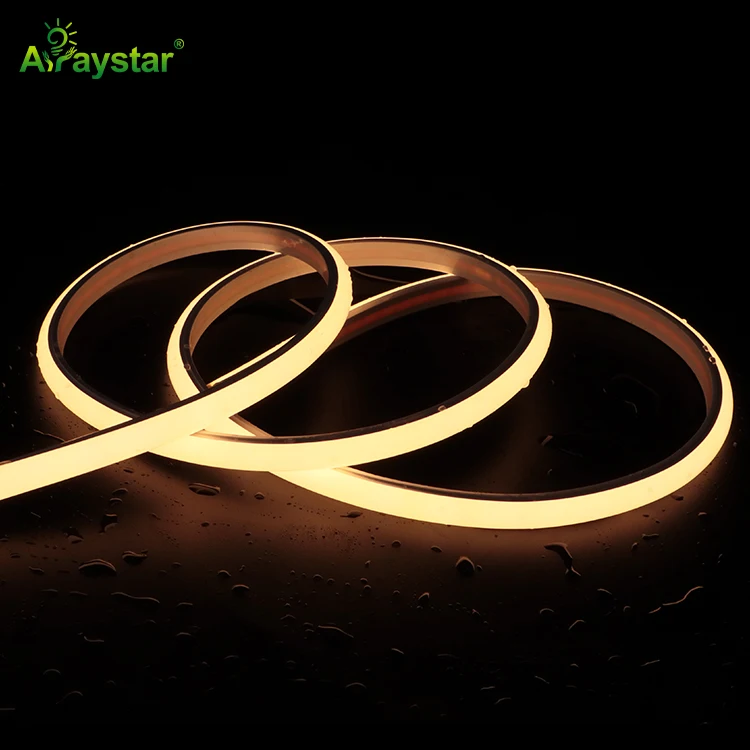 Super slim silicone extrusion 6mm width IP67 waterproof COB strip light DC 12/24V 480 LED 7W LED strip light