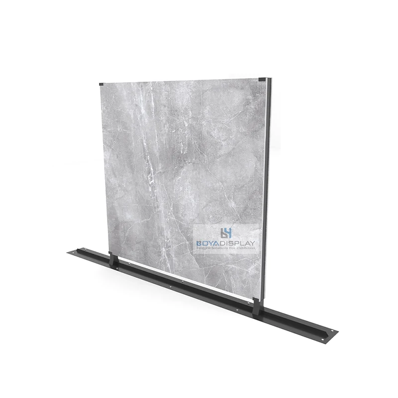 Customized New Spray Paint Big Quartz Granite Stone Display Rack Artificial Stand For Showroom