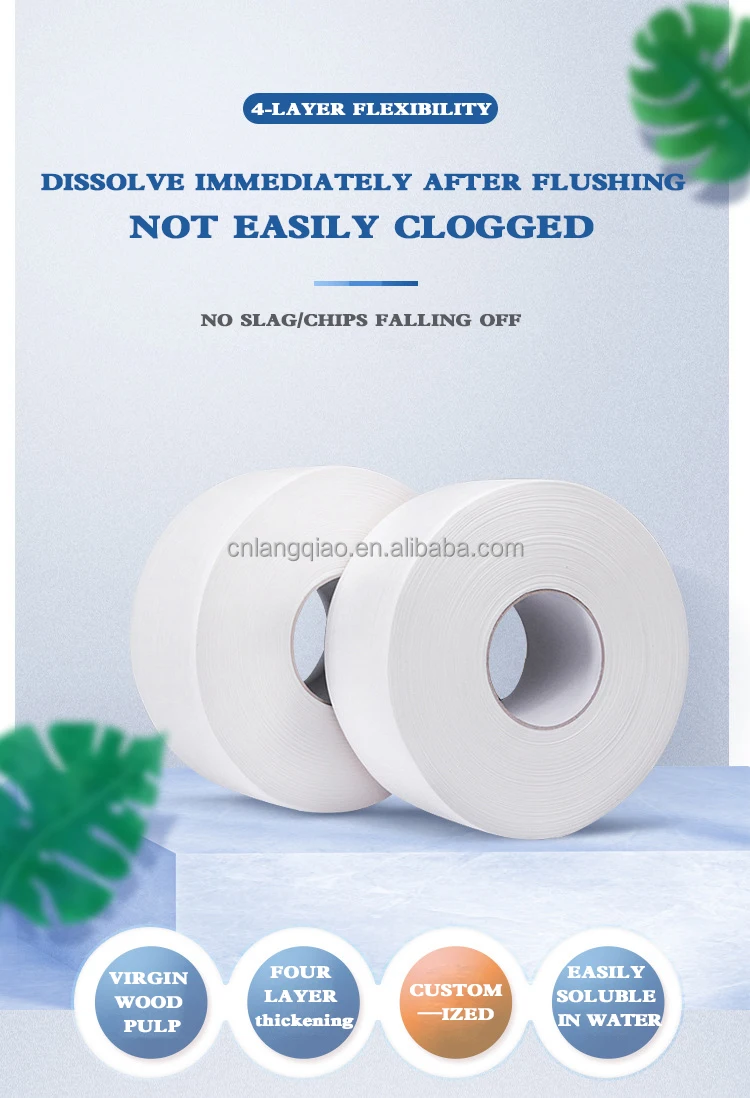 Custom Jumbo Roll Bamboo Toilet and Tissue Papers in Bulk Premium Quality for Home or Office Use
