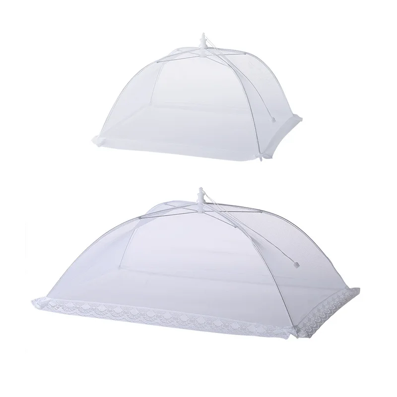 Household Foldable Dining Table Cover Food Fly-resistant Vegetable Cover Rectangular Leftovers Cover Vegetable Umbrella Meal Cov