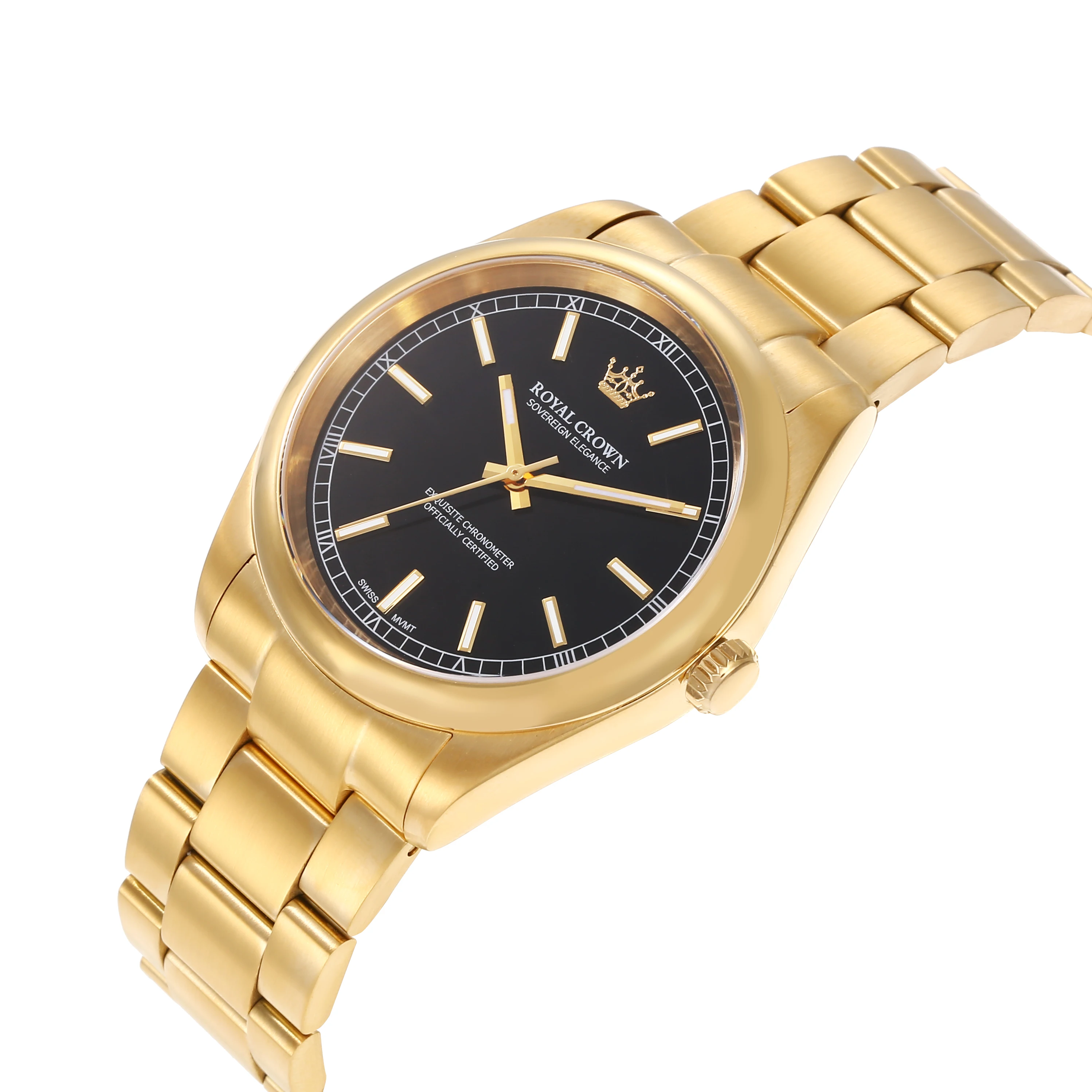 Super Luminous BGW9 Stainless Steel Color Case Custom Mechanical Watch Imported Automatic Movement Grey Dial Black Watches