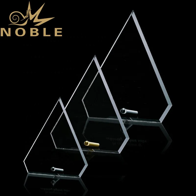 New design Cantebury Jade Glass Diamond Award plaque