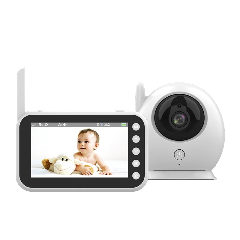 4.3inch Screen baby monitor camera 2way talk back wireless baby monitoring Camera Night Vision temperature baby monitor