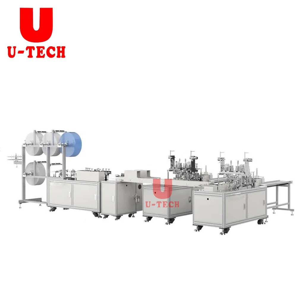 3PLY 4-слойная серво система управления 1 + 1 напрямую с фабрики со стандартами качества Евросоюза (CE) полностью автоматическая нетканые маска машинного производства, производство Китай