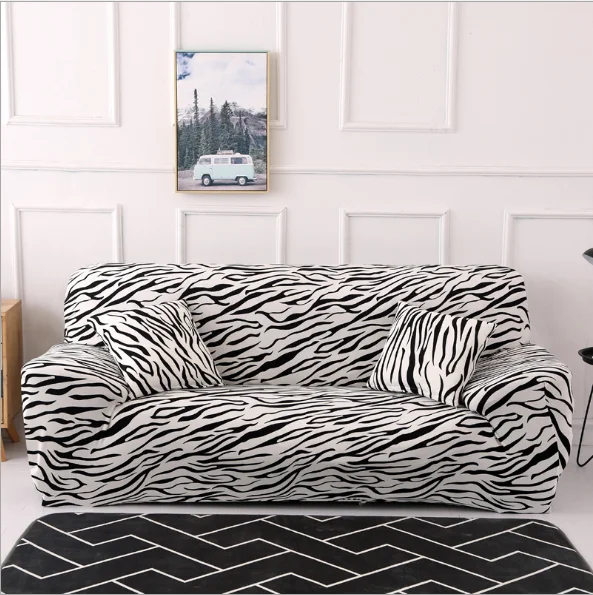 Printed Design Lounge Couch Cover Colorful Pattern Sofa Slipcover Waterproof Cheap Stretch Sofa Covers