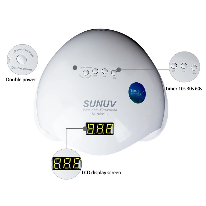 Nail Polish Curing Lamp Fast Curing Drying UV Lamp For Nails Led White Machine 48W Nail Lamps