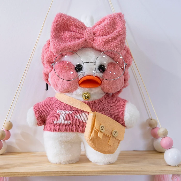 2021 custom Cartoon Cute  Cafe Duck Plush Toy