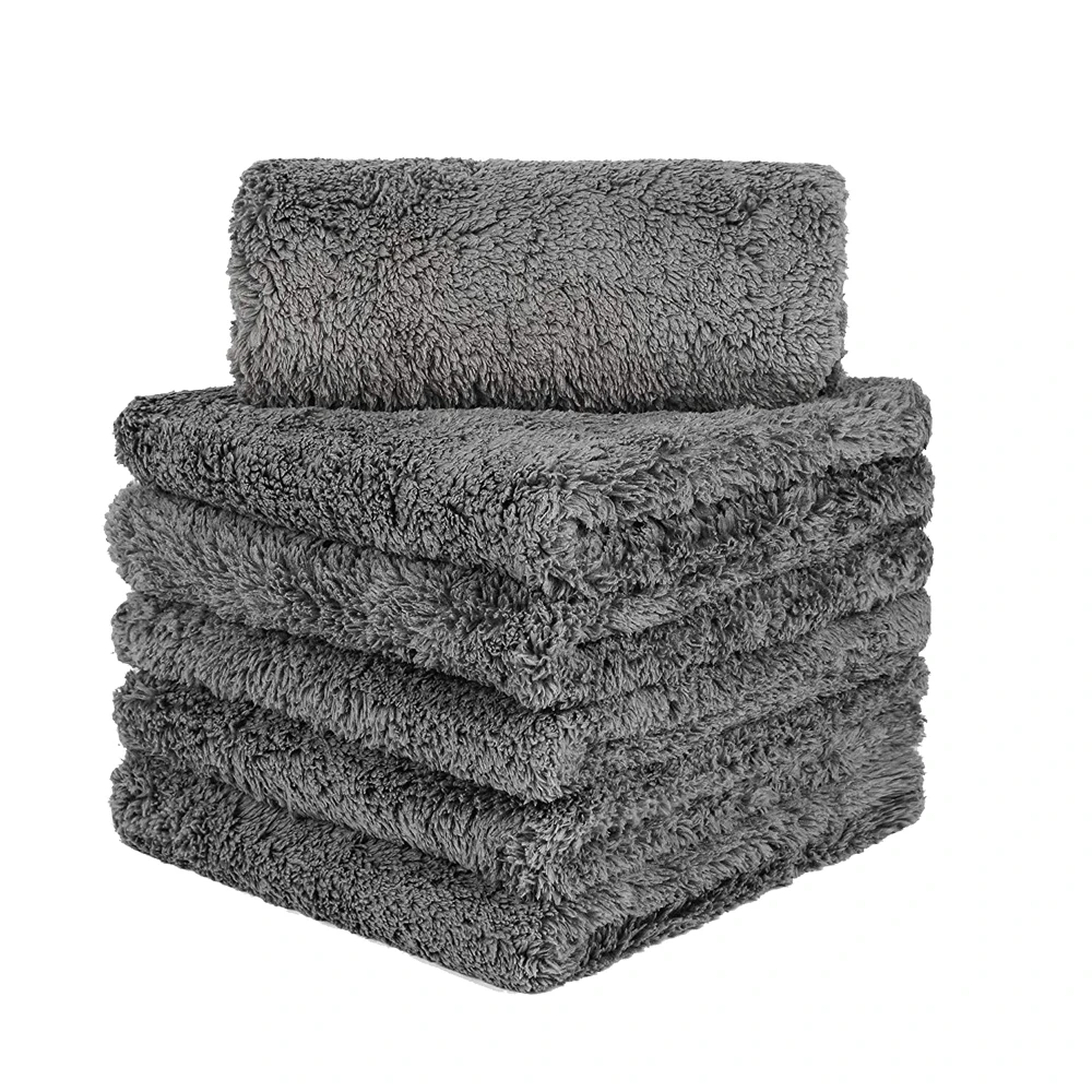 Plush Korean Edgeless Car Detailing Towel Microfiber Cleaning Cloth