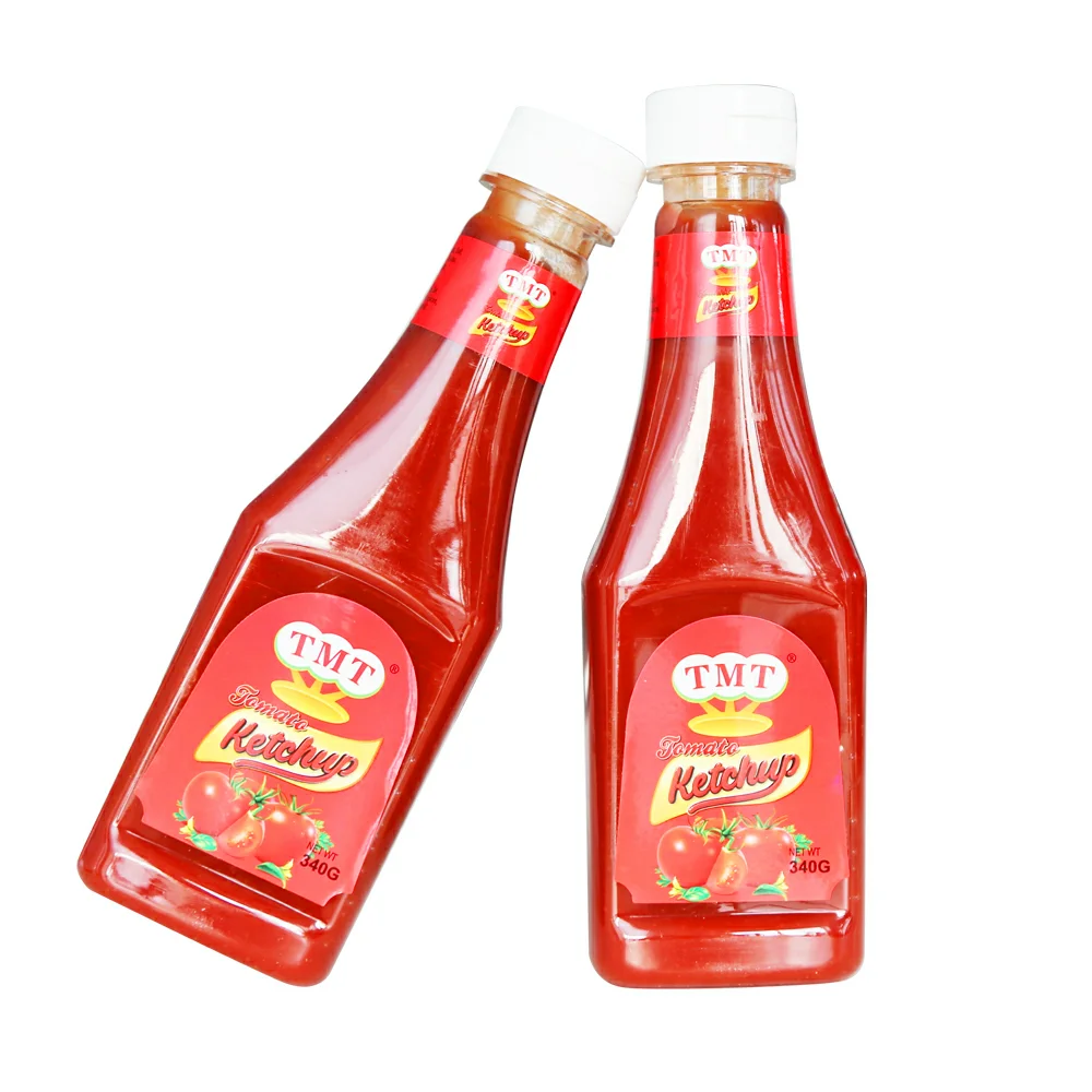 Professional OEM Tomato Ketchup Factory Best Price Canned Tomato Paste Ketchup for Family 340g Glass Bottle Bottle Packaging Red