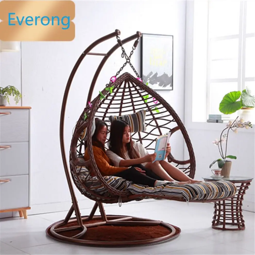 Hot Sale outdoor hanging chair with stand chairs seat Rattan Egg garden Patio Swings