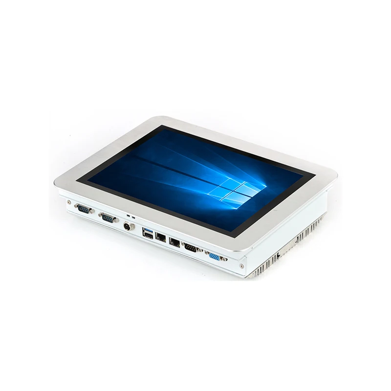 10 inch X86 fanless mini touch screen all in one industrial pc with good quality