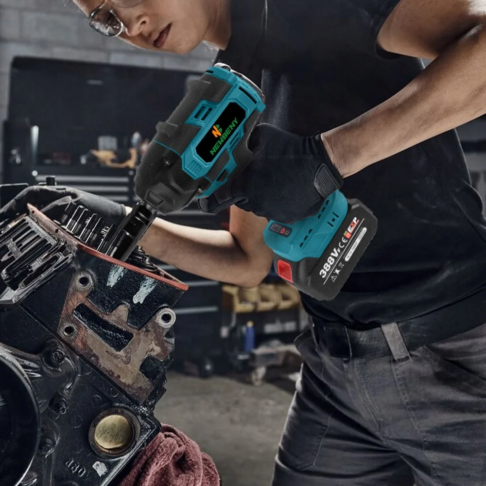 1500w 1300Nm High Torque Brushless Electric Impact Wrench High Power Heavy Duty Cordless Wrench for Makita 20v battery