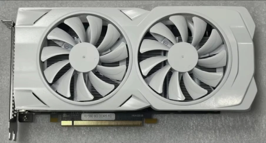 Graphics Card White RX580 8G 2048SP Gaming AMD Radeon Placa De Video Tarjeta Grafica 8GB Placa Grafica RX 580 8 GB
