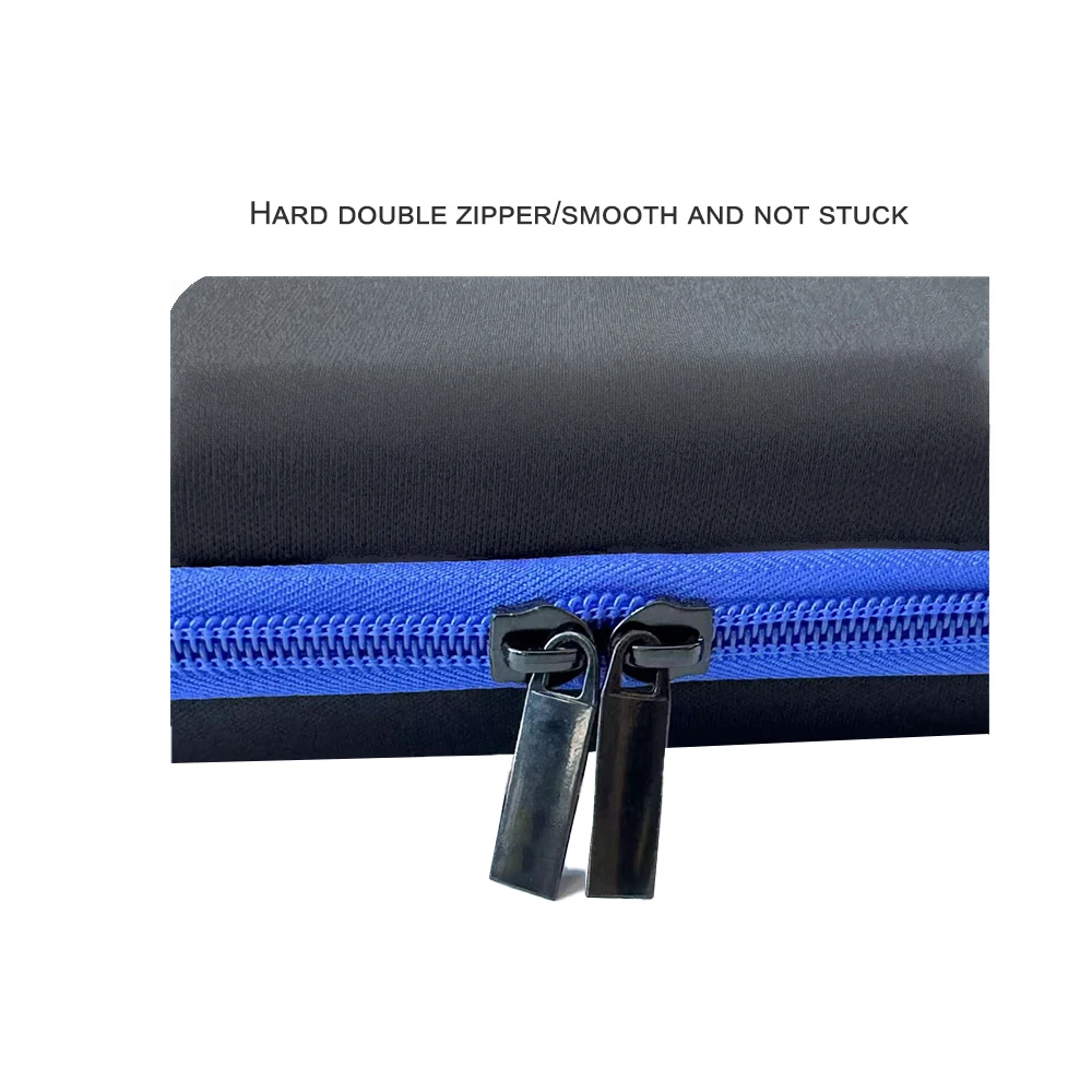 Large capacity pencil case EVA pencil case with blue hard zipper for storing learning supplies