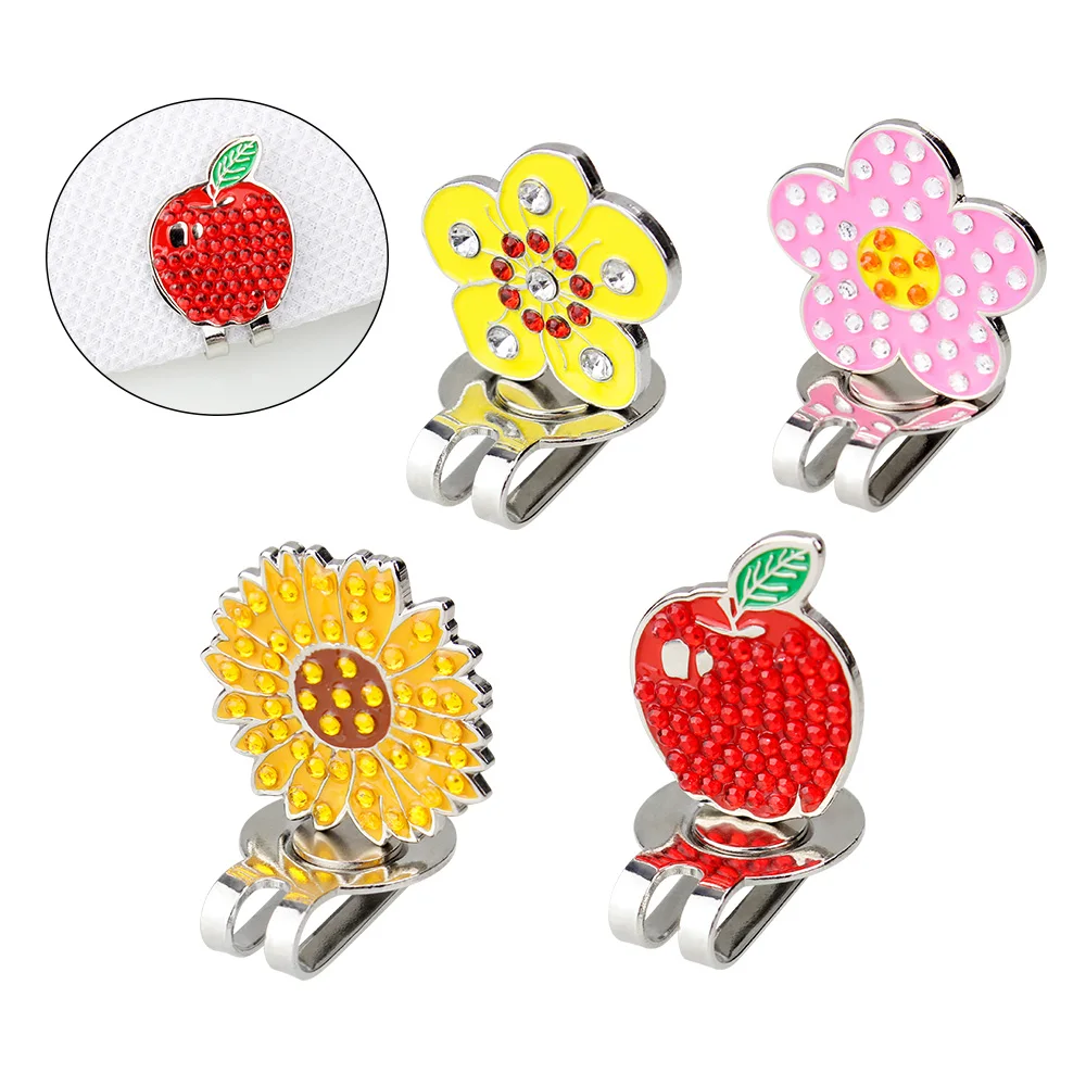 New Style  Golf Ball Mark+Golf Hat Clip Magnetic Alloy Marker  Golf Accessories