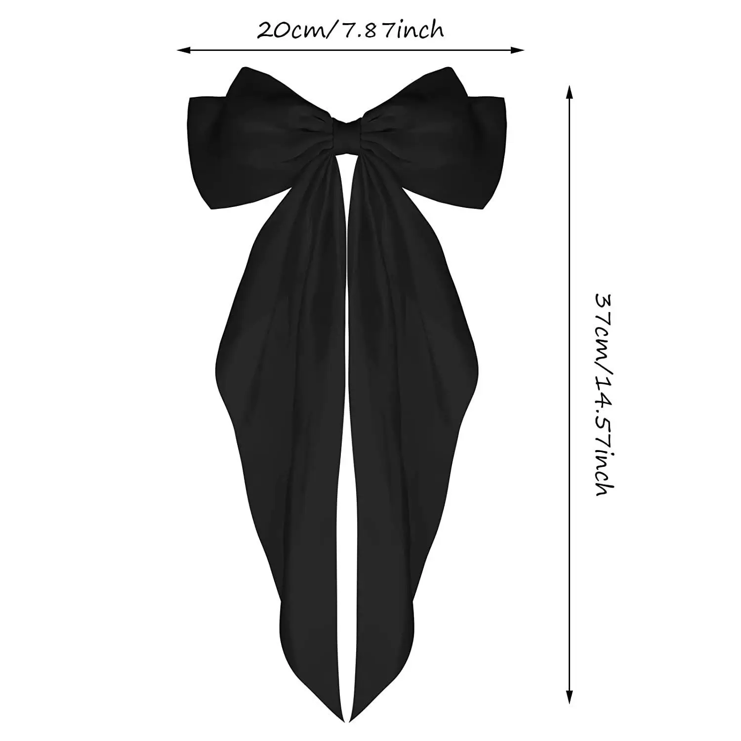Elegant Satin Ribbon Bow Hair Clip Retro Chic Minimalist Spring Clamp Accessory for Womens Stylish Updos