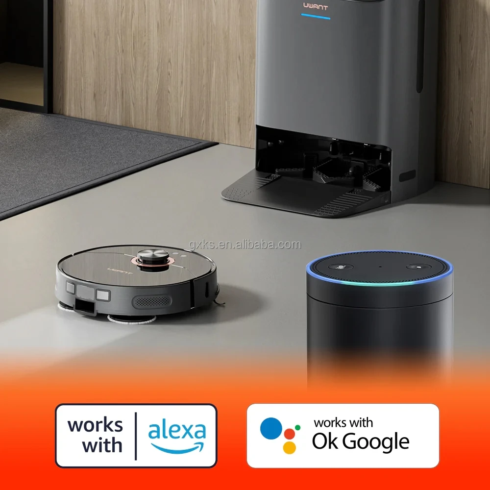 UWANT U200 5000Pa Suction Smart Cordless Wet and Dry Cleaning Robot Aspirateur Aspiradora Vacuum Cleaner Mop