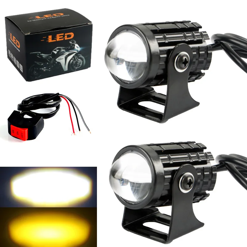 Led Headlights Electric Motorcycle Motorcycle Electric Vehicle Retrofitted Super Bright External Explosion Flash Night Light