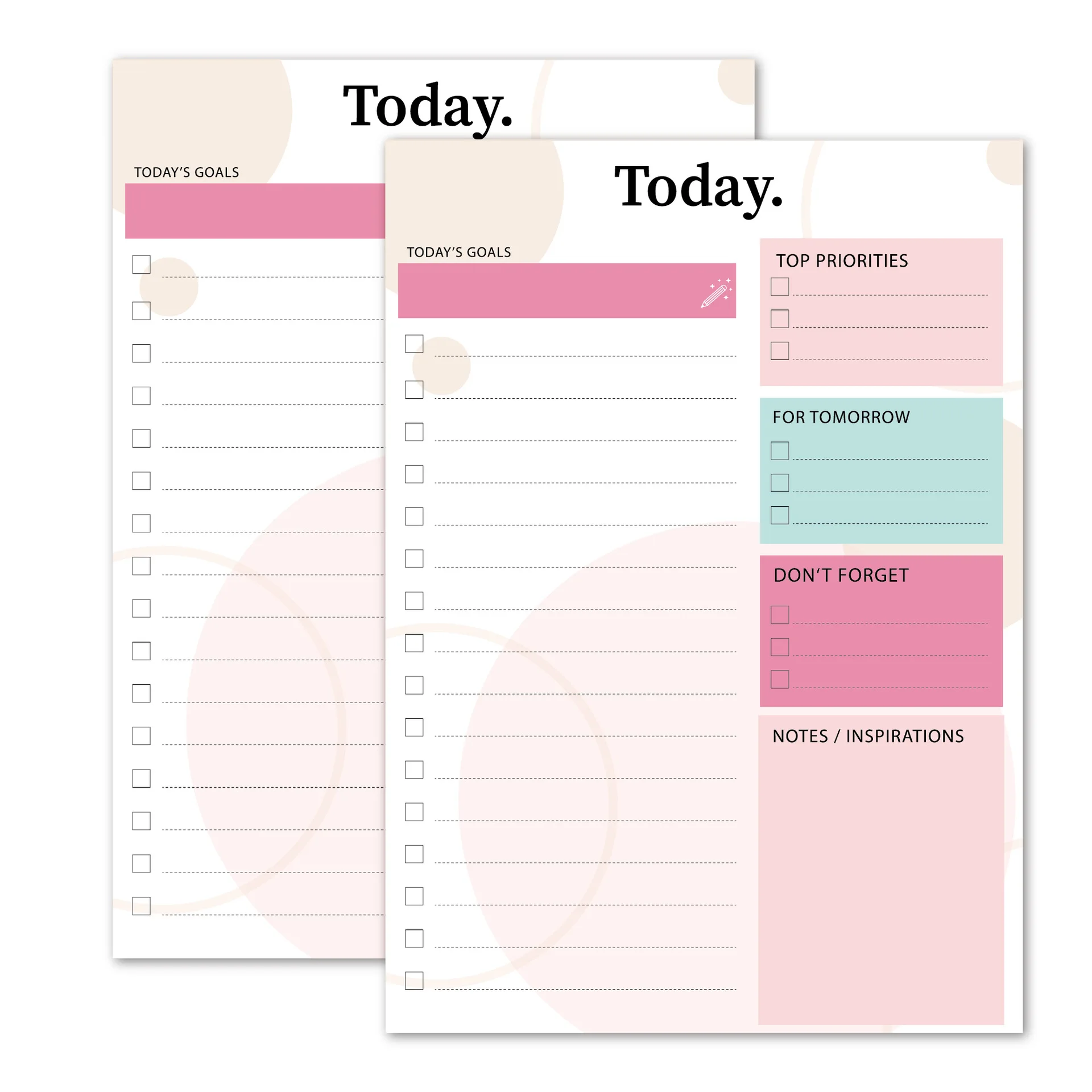 Hot Selling Daily Planner Notes Book 60 Sheets Tear Self-discipline Management Office Schedule Today Goals Notepads Memo Pads