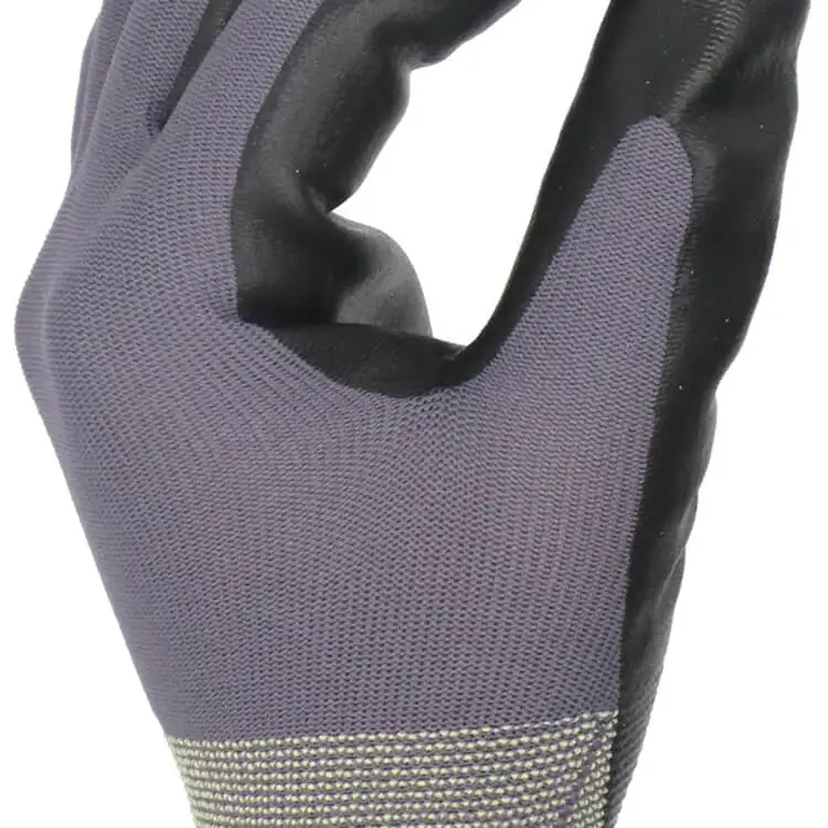 ENTE SAFETY Top quality Custom 15 Gauge Nylon Spandex Nitrile Foam Coated Assembly Safety Protective Work Gloves