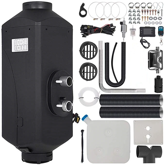 OkyRie Car Heater 2KW 12V 24V Diesel Air Heater LCD Switch Silencer Car RV Trailer Truck Vehicles Parking Heater