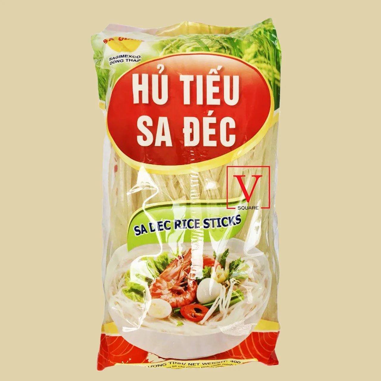 Custom Packaging Dehydrated Low Calories Made in Vietnam Noodle Soup Flour Wheat Rice Noodle