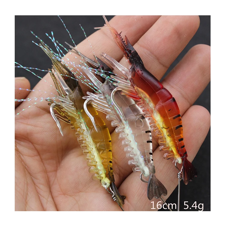 Factory Price Custom 6g 9cm Soft Swin Bait Luminous Silicone Fishing Bait Bionic Shrimp Lures