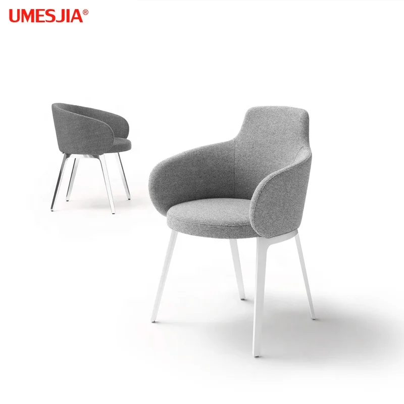 
Modern light luxury dining chair Hotel restaurant chair ROC Stainless steel Modern velvet chair 